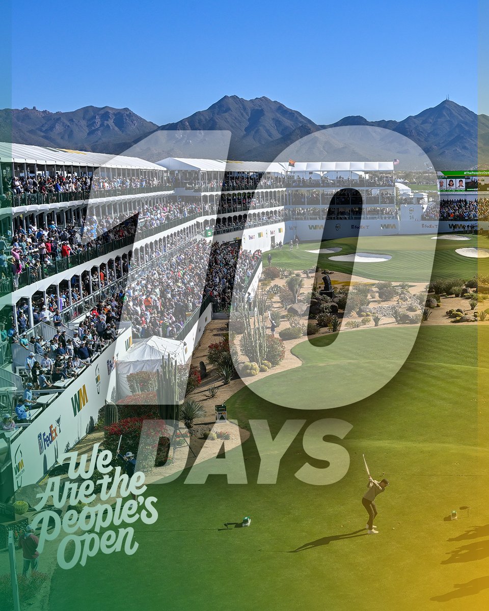 It's the final countdown... 10 days away from #thepeoplesopen means 10 days of giveaways starting today with your chance to win VIP tix.  Like this post, tag your friends and share this post to enter.