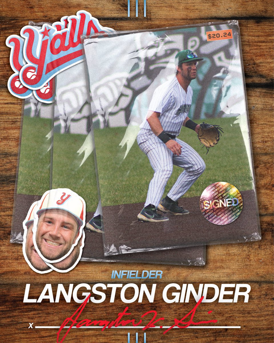 We've Signed INF - Langston Ginder✍️ The 2023 NAIA All-American, out of @HU_Sports, signs with the Y'alls after a stellar season where he had a .360 BA, 71 H, 15 HR, 68 RBIs & 20 more walks than strike outs! Welcome to Florence, Langston!