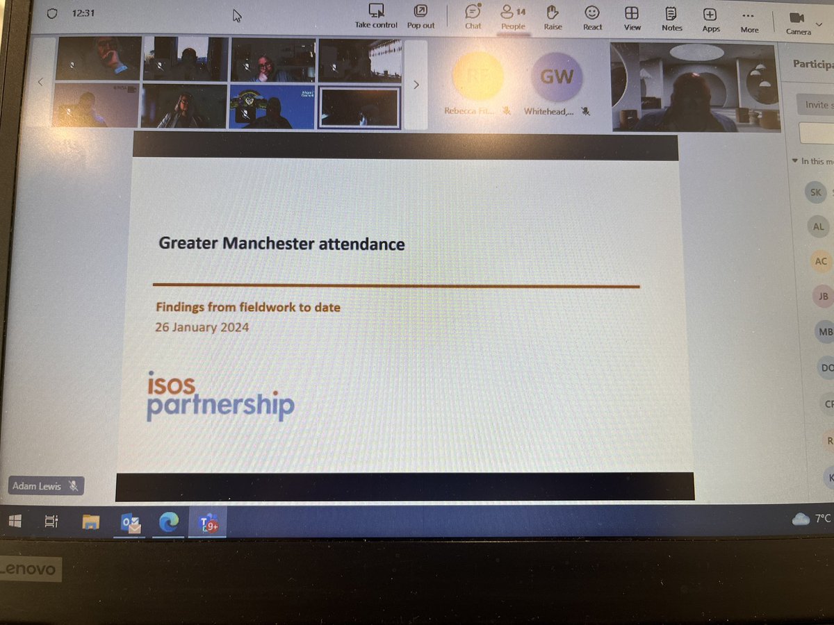 SteveKayFRSA's tweet image. Really useful input from Simon &amp;amp;  Adam from @IsosPartnership on attendance at the GM Education leads today. An issue that we all share and need a focus on. Any opportunities for shared learning, evidenced based practice and a child and family focus needs to be taken #wholesystem