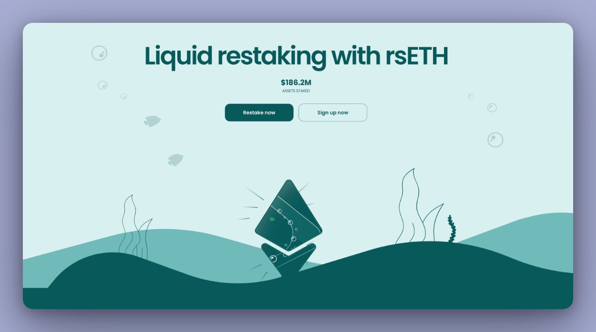 ③ 👉 @KelpDAO Kelp DAO is a protocol that has introduced $rsETH, a token  created to provide liquidity for illiquid assets on restaking platforms  like EigenLayer. By depositing your $rsETH into the