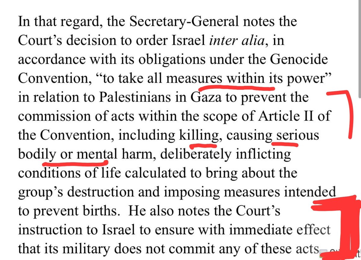 ClaysonMonyela's tweet photo. The United Nations Secretary General @antonioguterres understands the @CIJ_ICJ order/s as we do. To simply, #Israel has been instructed to ensure that no more killings happen...with immediate effect. In other words, CEASEFIRE! #ICJ https://t.co/UCzQm2VUoA