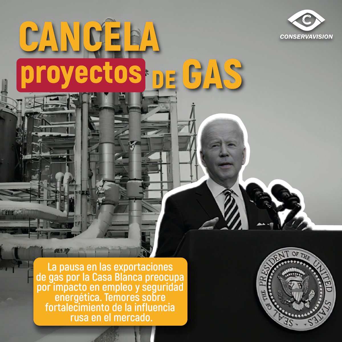 La pausa en las exportaciones de gas por decisión de <a href="/JoeBiden/">Joe Biden</a> podría amenazar miles empleos, la seguridad y autosuficiencia nacional.

#Noticias #Nacionales #Internacionales #Politica #Finanzas #Economia #EstadosUnidos #JoeBiden #GasNatural #Empleo #SeguridadEnergética #News
