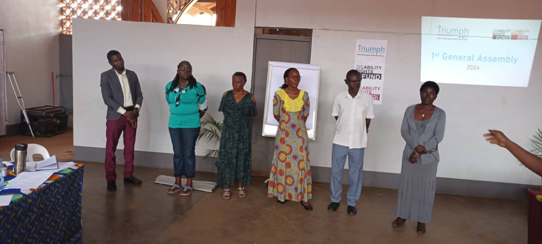 triumph_uganda's tweet photo. Today We held our very first General Assembly in Jinja, where a new board was appointed, New constitution was adopted. A historic moment it was for the organization and our members. Special thanks to @DisabRightsFund  for the support to make this day possible. https://t.co/0HSj6XLvyO