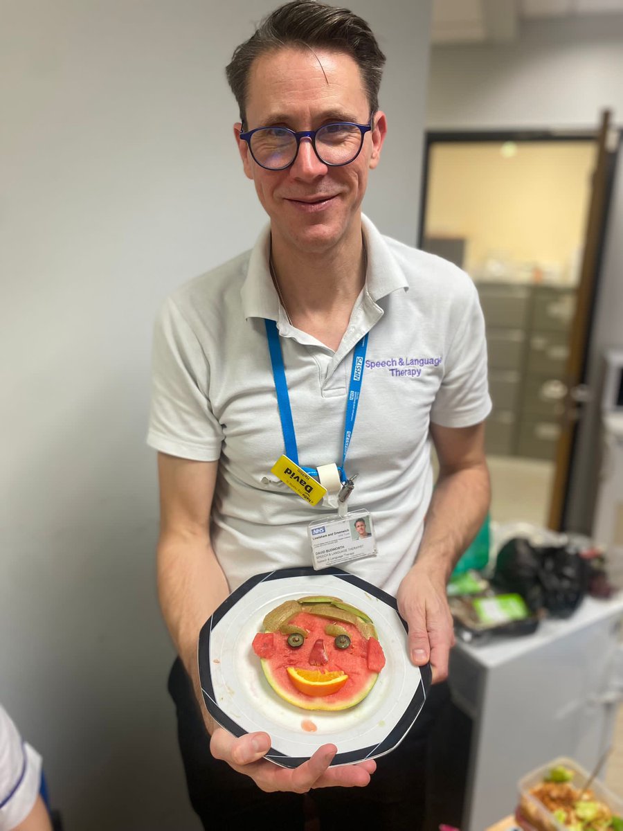 LGTSALT's tweet image. #MySLTDay consisted of a Videofluoroscopy CPD- ‘Anatomy 101 with @Frah_A &amp;amp; @LibbySLT’ followed by Fruit Face Friday with some wonderful (and delicious) creations! #Wellbeing ✅ and a great way to get our 5-a-day going! @RCSLT