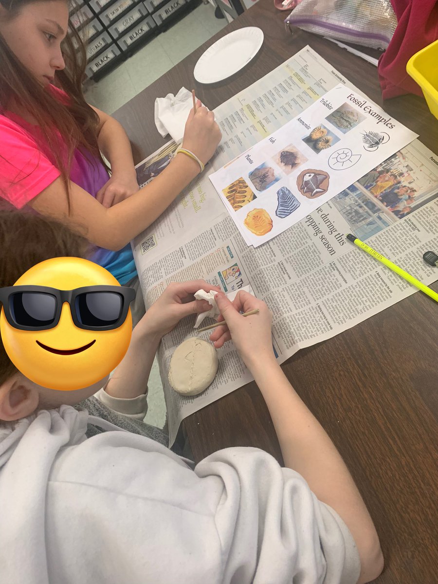 Fourth grade fossil making has begun! #ilbsd13 #leadlikeajaguar