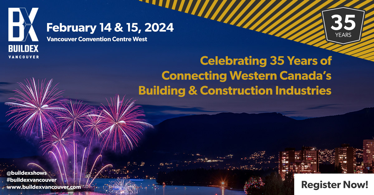 On February 14 &amp; 15, BUILDEX Vancouver 2024 will be taking place. Attendees will hear from industry experts and learn about future construction, climate resiliency &amp; retrofits, decarbonization &amp; electrification, as well as innovative building technologies: informaconnect.com/buildex-vancou…