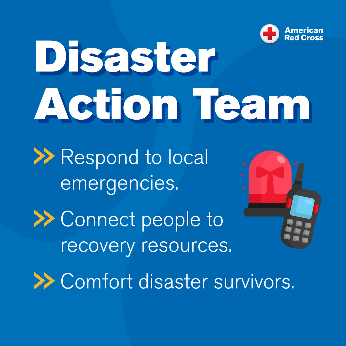 RedCrossNCFL's tweet photo. Every year, disasters like home fires devastate families in our community. Let 2024 be the year you bring hope to a neighbor as a Disaster Action Team volunteer! You can make a difference in someone’s life when they need it most.
👉 https://t.co/66mTtPiI7E #ResolveToVolunteer https://t.co/LpSKdaU89s