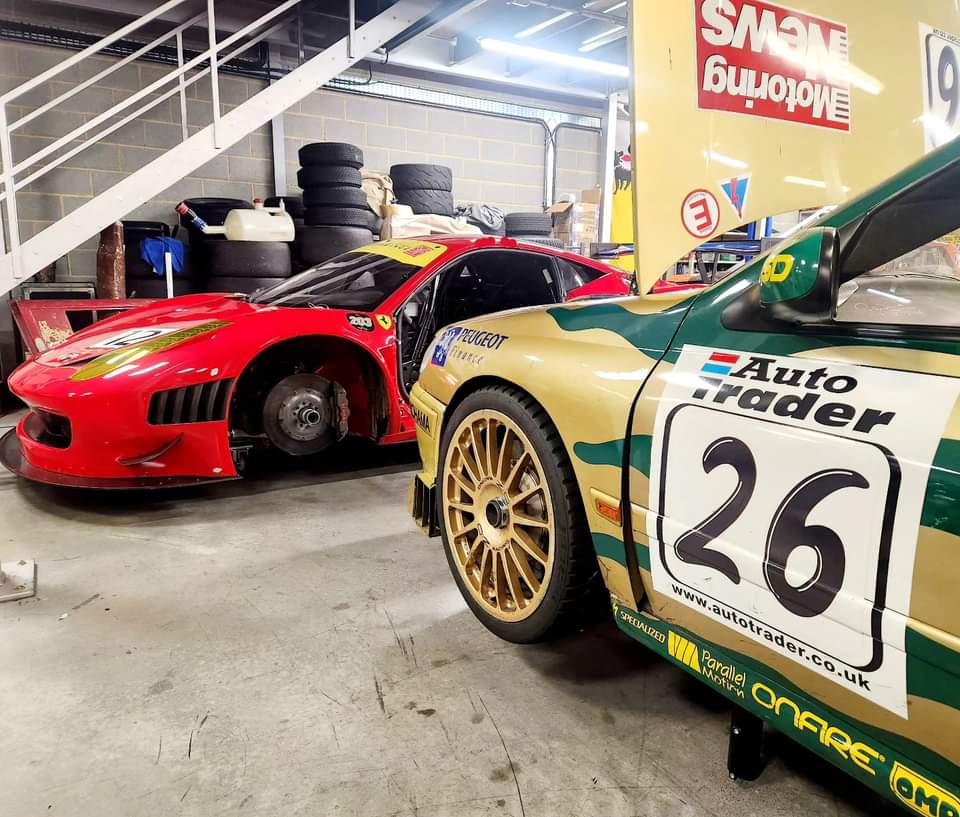 Just your average day at the office 😉

458 GT3 nearly done
Peugeot 406 Super Tourer underway

Somedays I just have to pinch myself ❤️💚💛

#allsquare #motorsport #racecar #raceengineer  #drivercoaching  #ferrari  #mastersendurancelegends