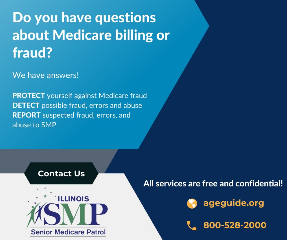 Senior Medicare Patrol volunteers protect older adults from fraud.  #Volunteer & fight #healthcare fraud. Call AgeGuide at (800) 528-2000 #elderfraud Learn more by visiting ageguide.org/fraud-assistan…