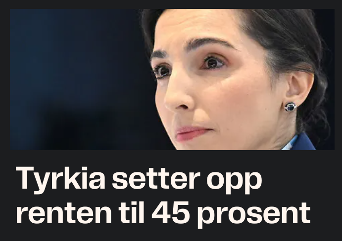 joebrenden's tweet image. Hva er innskuddsrenta i Tyrkia nå, mon tro?