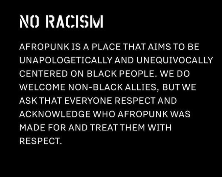 Picatra's tweet image. We got to rock against racism AFROPUNK