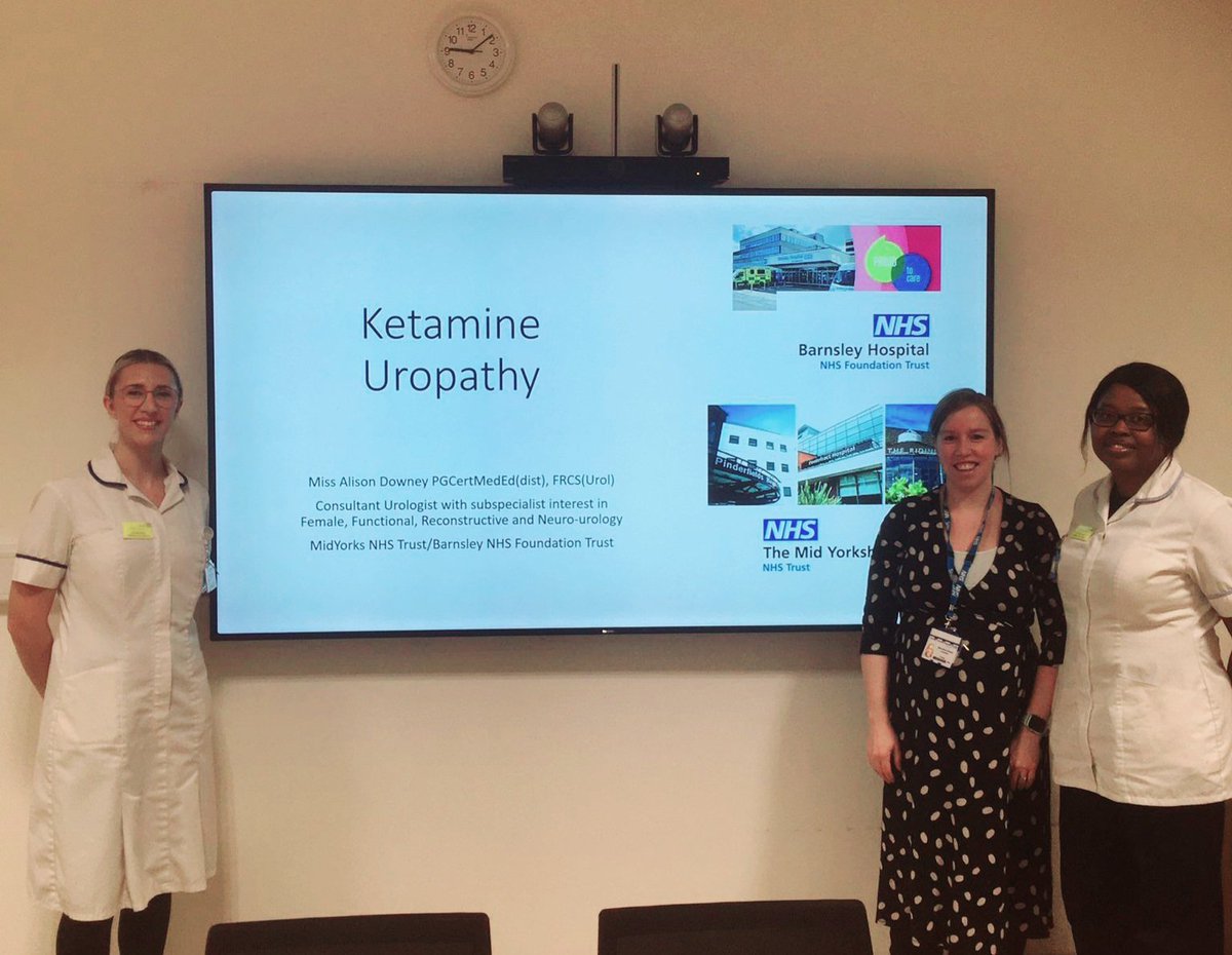 Today, our Substance Care Team received specialist training from our friends & colleagues @MYHTUrology to support their work with patients who have substance misuse related health conditions. Thank you to all involved!

#MYTeam #AcuteCare #CollaborativeWorking #SCT #NHS