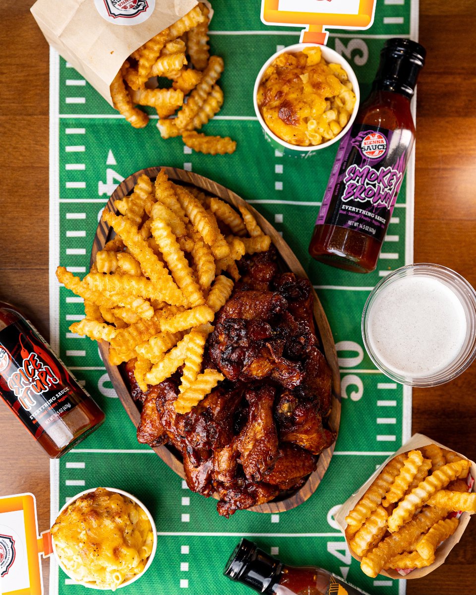 🏈✨ Score big on flavor this Super Bowl with a feast that's as unforgettable as the game itself! 🍔🔥 🌶️🎉 Pre-order now and turn your game day into a flavor extravaganza! 🚀🍗 #SuperBowlFlavors #GameDayFeast #SaucyDelights #FlavorTouchdown 🏟️🍕