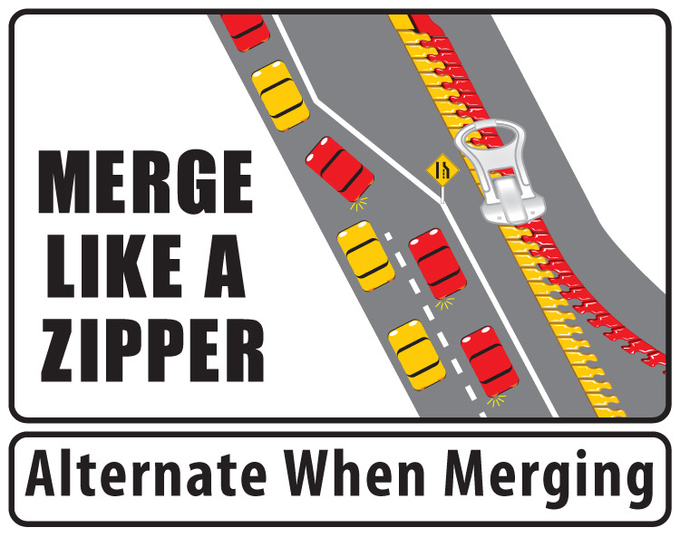 While we  complete work on #WilliamsLake Overhead Bridge, please remember to use all available lane space before merging to decrease congestion on #BCHwy20.
More info on how zipper merging works is here:  tranbc.ca/2013/01/02/how…