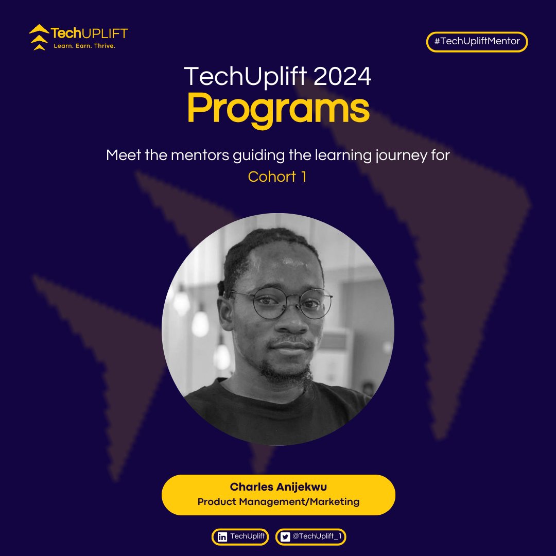 TechUplift_1's tweet image. Meet the powerhouse behind TechUplift Product Management &amp;amp; Marketing learning path, Cohort 1

Don&apos;t miss the next cohort, register your interest here: bit.ly/TUCohort2Waitl…

#TechUpliftMentor #TechUpliftProgram #ProductManagement #ProductMarketing