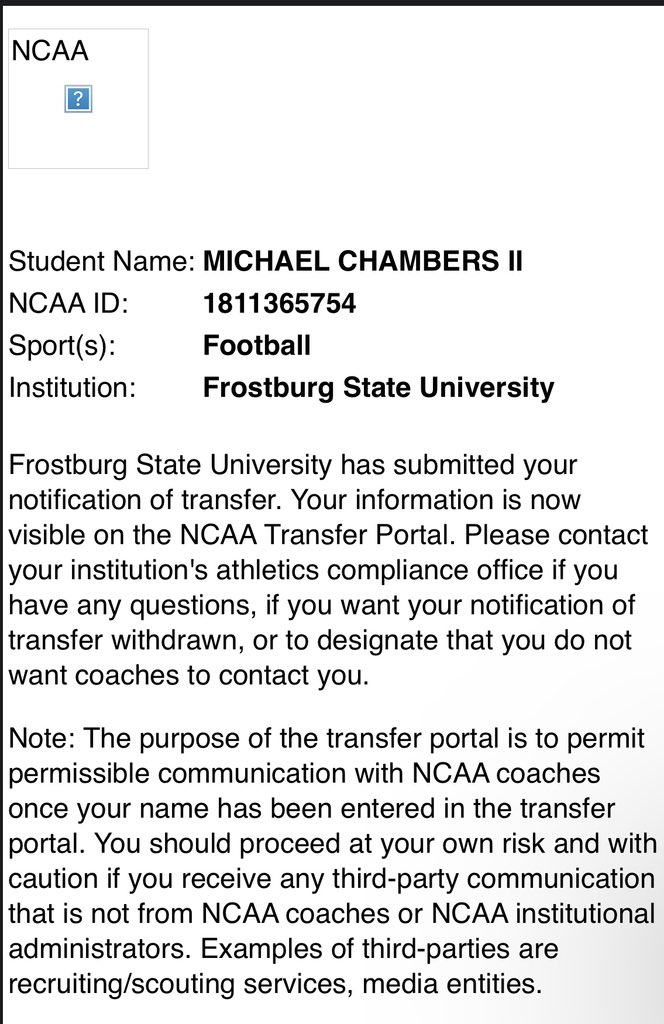 Michael Chambers II tweet media