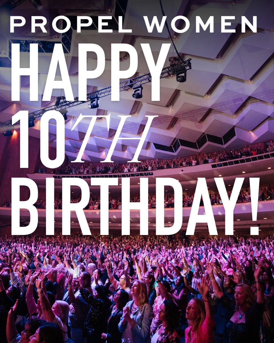 ChristineCaine's tweet image. 10 years of @PropelWomen and we are just getting started! What started as a dream to Activate every woman’s passion, purpose and potential for the glory of God has turned into a movement impacting hundreds of thousands of women. We are committed to serving women in every sphere…