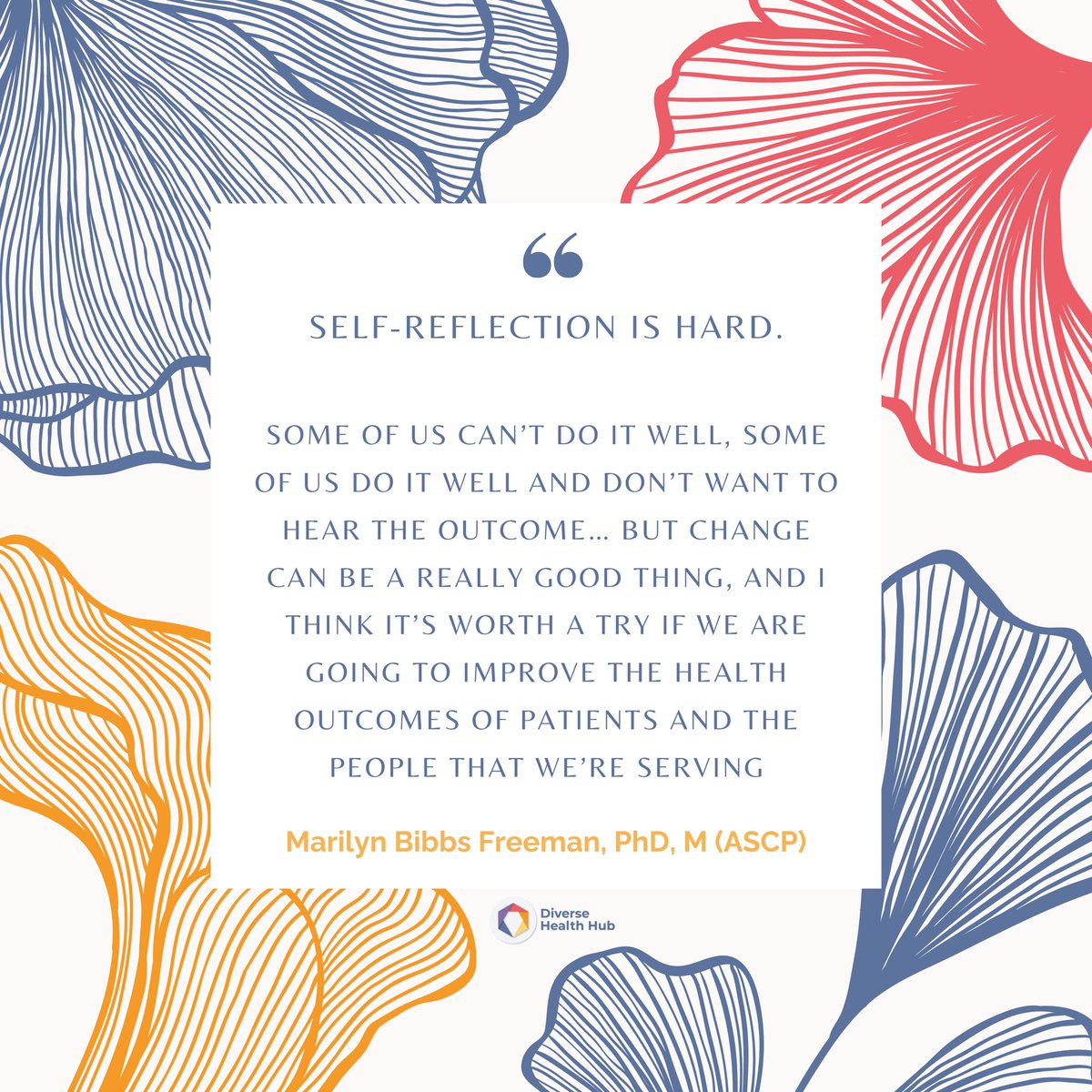 #SelfReflection is essential for personal growth and positive change. Dr. Marilyn Freeman’s @DGSvirginia ideas on this topic are inspiring and have the potential to transform healthcare. Let's work towards improving #healthoutcomes for ourselves and those around us. #healthequity