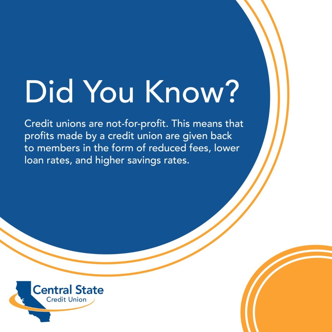 CentralStateCU's tweet image. The more you know! Thank you for being part of our community. 🥳

#CreditUnions #CreditUnionFacts