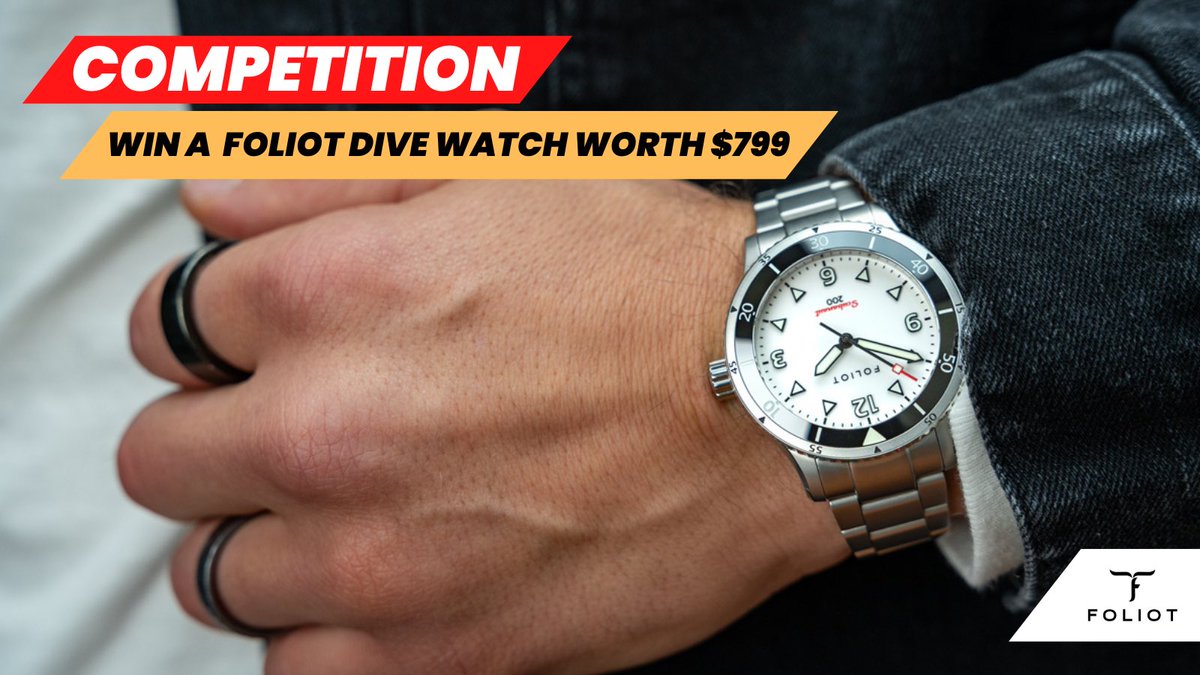 FoliotWatches's tweet image. #Retweet the FOLIOT Scubanaut Dive Watch #Competition by @FoliotWatches - Enter free: gleam.io/g5UNl/foliot-w… #wotm #wotd #watches #watchgeek #wristwatch #lovewatches #freebiefriday #winitwednesday #sealife #underwaterphotography #branddesign #scubadiving