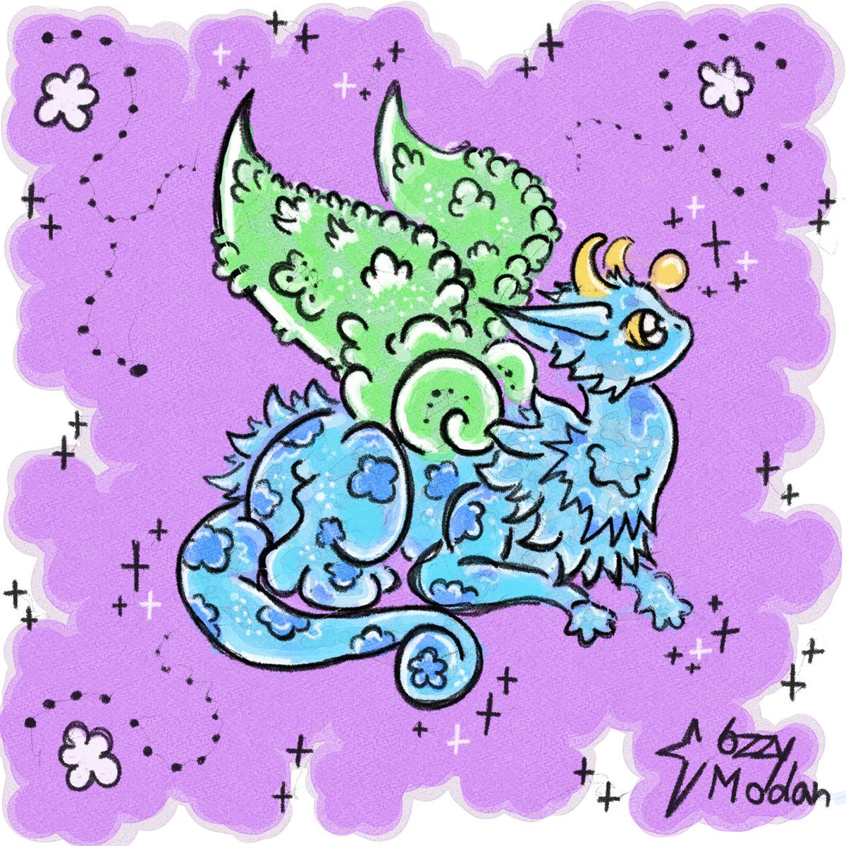 The Star Dragon 4, My Dragon of the Day... #dragon #dragonart #dragonartist #kawaii