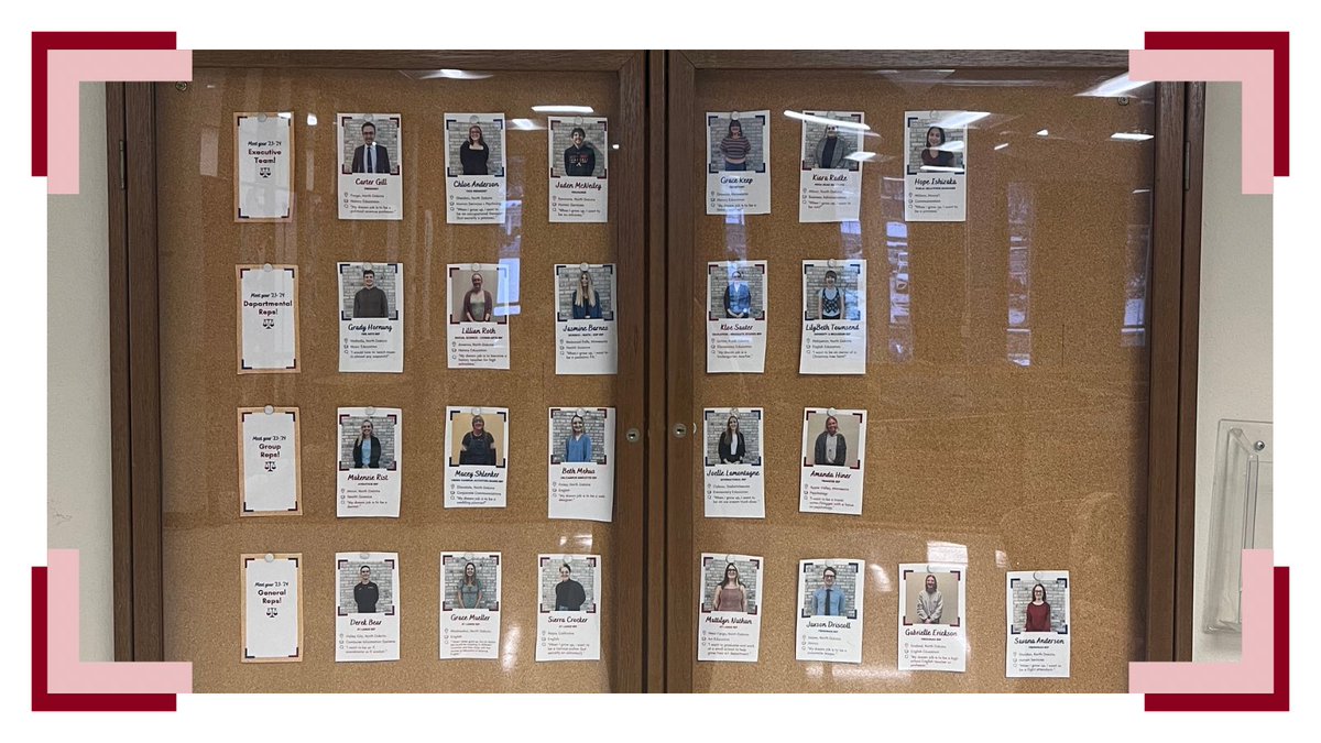 ❤️ Friday Feature — Bulletin Board

🎯 If you are ever in the Student Center, make sure you stop outside of the Student Senate office and check out our bulletin board to learn about all of our awesome senators! 

#FridayFeature #VCSUStudentSenate #StudentSenate #studentgovernment