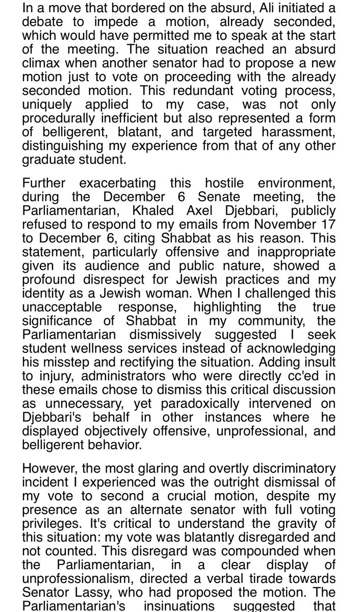 jackiedoeschem's tweet photo. UConn is choosing to ignore my friend while she is facing antisemitism. This is unacceptable, she shouldn’t be told that she needs to be silent about her own discrimination at the school. Do better. This is her statement. 1/2 https://t.co/koTjOQkcuZ
