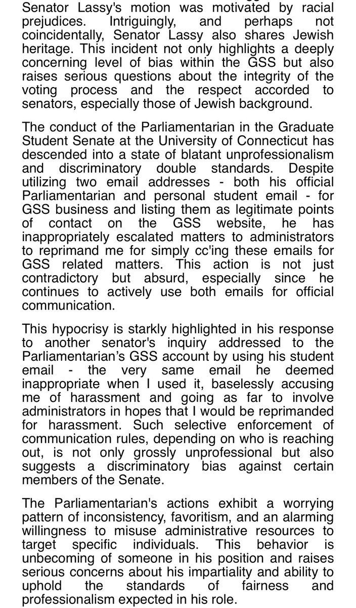 jackiedoeschem's tweet photo. UConn is choosing to ignore my friend while she is facing antisemitism. This is unacceptable, she shouldn’t be told that she needs to be silent about her own discrimination at the school. Do better. This is her statement. 1/2 https://t.co/koTjOQkcuZ