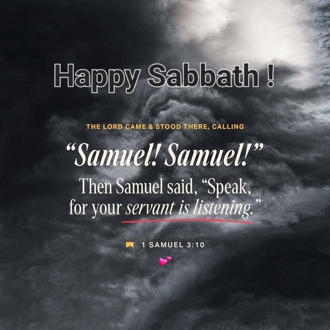 petalCLowe's tweet photo. 1 Samuel 3:8  And the LORD called Samuel again the third time. And he arose and went to Eli, and said, Here am I; for thou didst call me. And Eli perceived that the LORD had called the child. 
#HappySabbath today, may we hear the voice of the LORD #Yahuah #Jesue, and may we #Lis https://t.co/Sd4Nz0X7z5