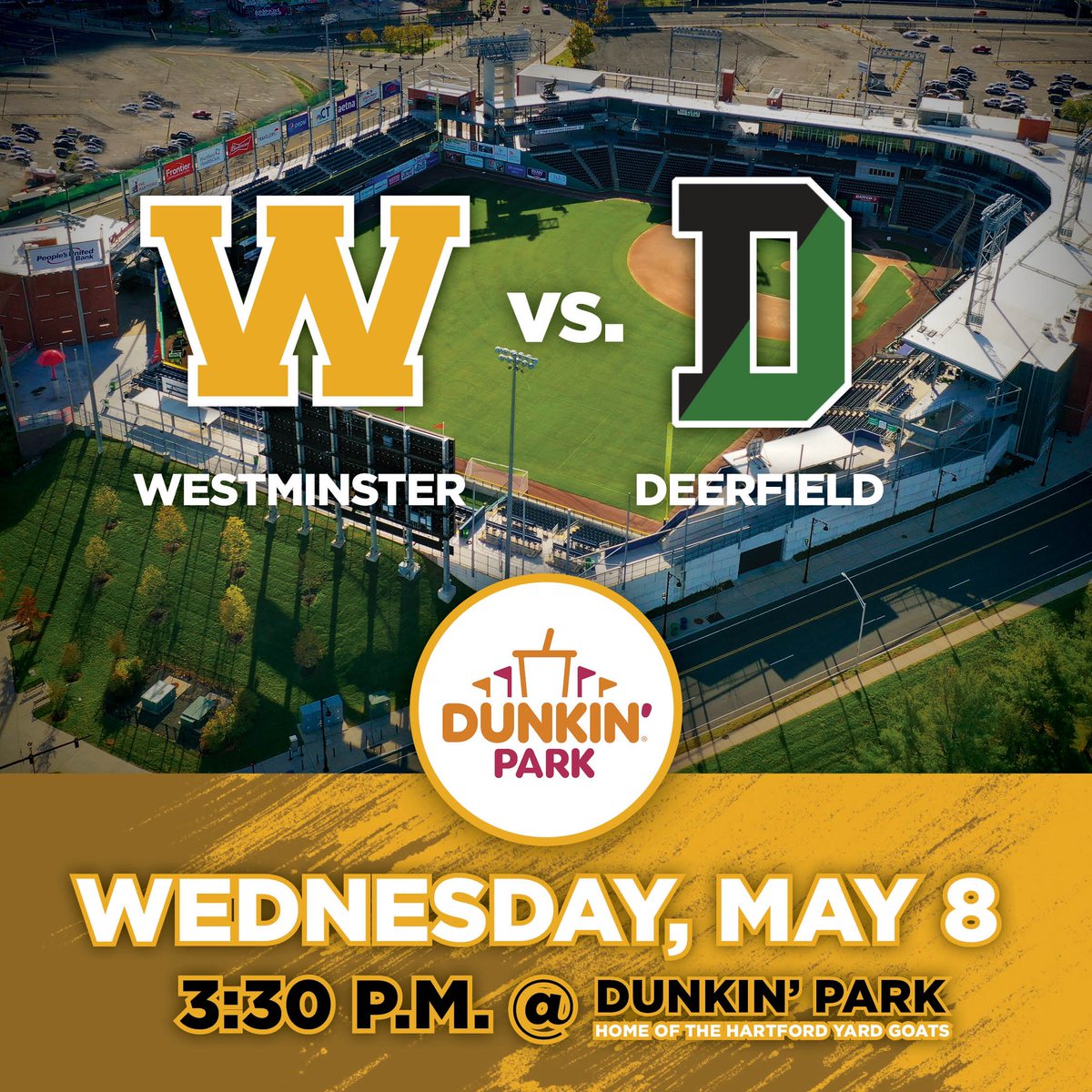 Mark your calendars 🗓️ 

The birds are headed to Hartford this spring to host Deerfield at Dunkin’ Park!

<a href="/GoYardGoats/">Hartford Yard Goats</a> <a href="/PrepBaseballNE/">Prep Baseball Nebraska</a> <a href="/NE_Baseball/">NE Baseball Journal</a> #CtBase