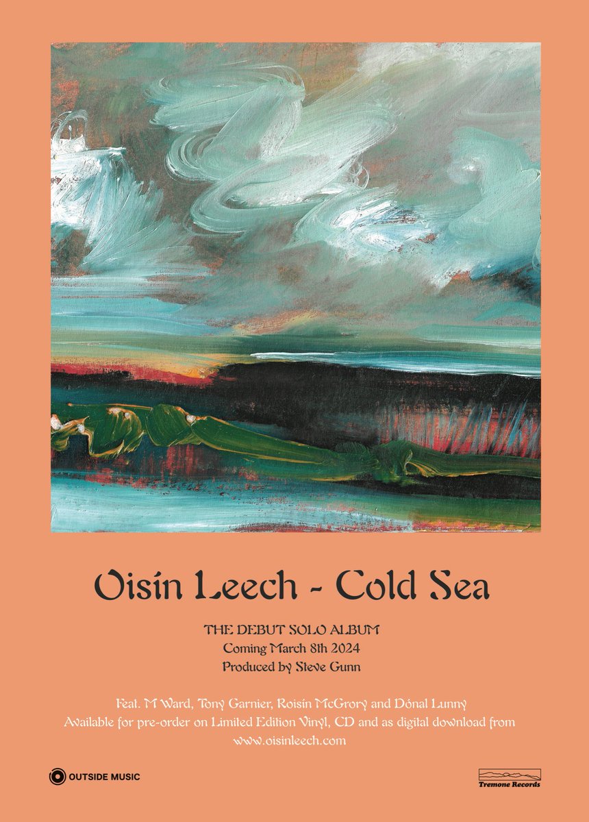OisinLeechMusic's tweet image. ‘Cold Sea’ is now available for pre-order as a ‘Limited Edition’ Sea Green Vinyl, CD and Download - Visit here or support your local record shop - ffm.to/buycoldsea #coldsea