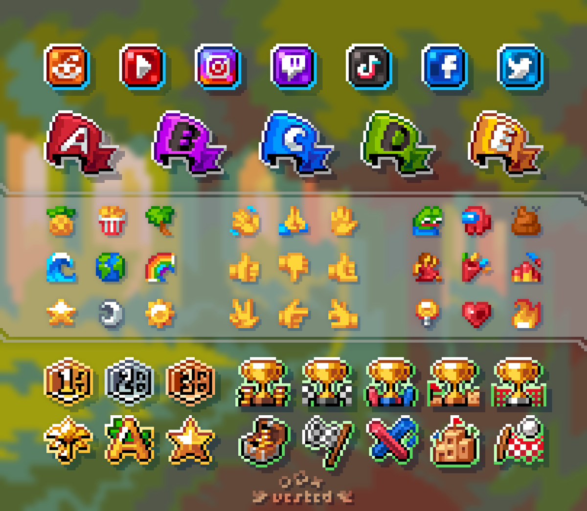 🏆 some pixel badges and more 10x emoji 😀