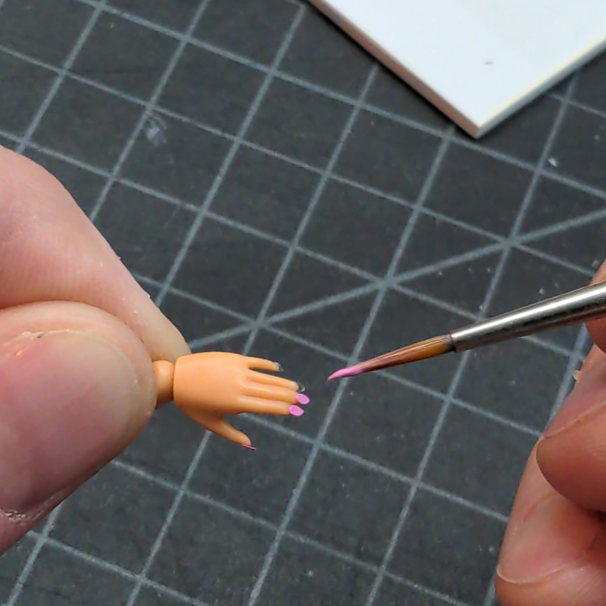Romama's tweet photo. Food &amp; Fingernails. Manbagi Rumiko conversion of 30MS kit. #KomiCantCommunicate #30MS #PlayMo #mechamusume #plasticmodel #BandaiSpirits https://t.co/RfIyGyJkS8