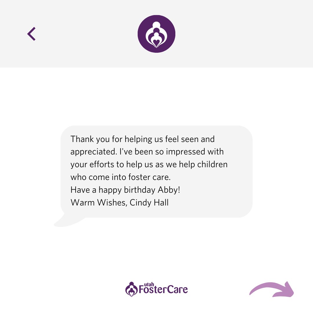 Happy birthday to Utah’s First Lady, <a href="/AbbyPalmerCox/">Abby Cox</a>! Utah is a brighter place with Abby’s heart leading the way. Thank you for encouraging all of us to Show Up. Here’s a handful of birthday messages from Utah’s foster families. 💜 <a href="/ShowUpUtah/">First Lady Abby Palmer Cox</a> <a href="/GovCox/">Governor Cox</a>