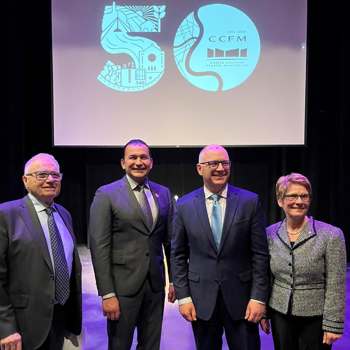 1/2 What a delight it was to take part in this celebration marking 50 years of the Centre culturel franco-manitobain @CCFManitobain Arts and culture play a major and essential role in the development of the Franco-Manitoban community.