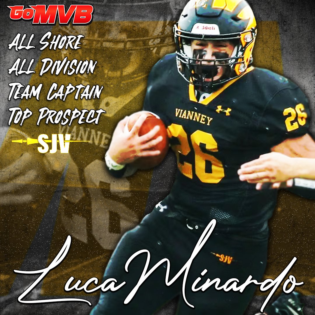 As one of the top prospects in his class, Luca Minardo has been named Team Captain, All-Shore, AND All-Division!
'26 RB/LB
Saint John Vianney, NJ
More Info: GoMVB.com/lucaminardo
Follow: <a href="/LucaMinardo26/">Luca Minardo</a>

#gomvb #hsfootball #athlete
