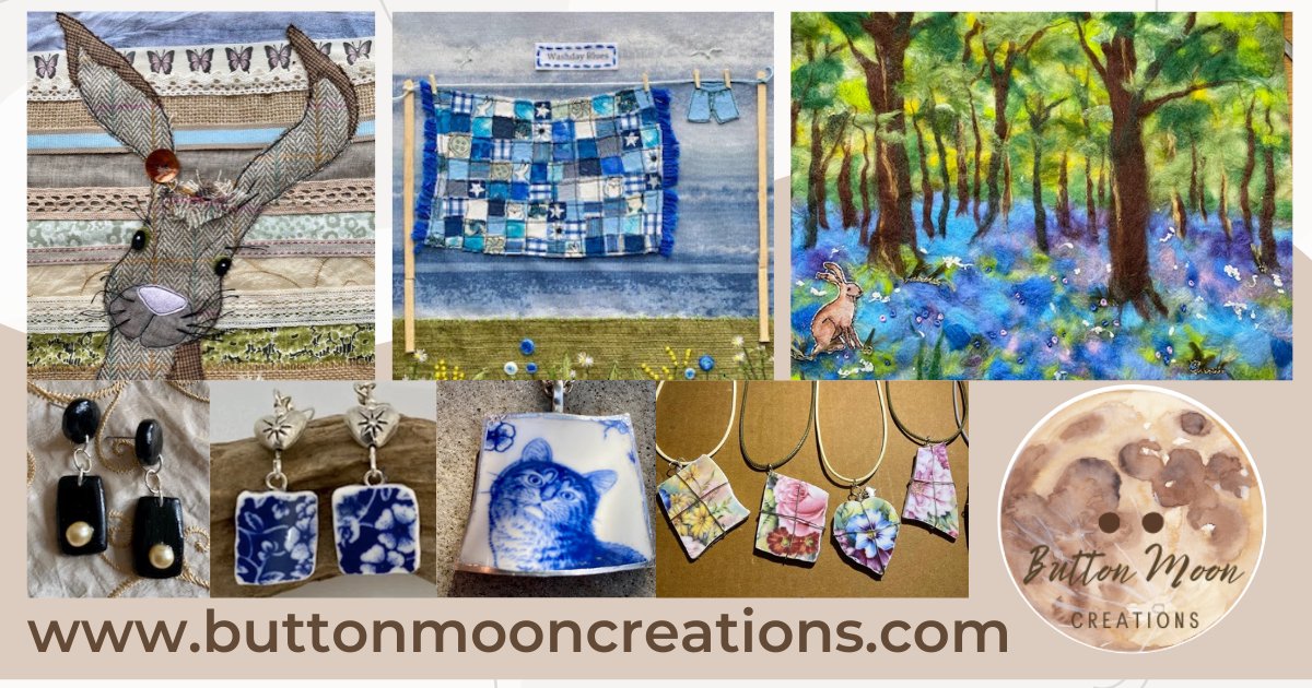 My New Year sale is now on at my online gift shop, Button Moon Creations. (A little late due to Covid!) Handmade, unique and affordable, my gifts are as different as the people my customers buy for. #gifts #handmade #jewellery #embroidery Website: buttonmooncreations.com