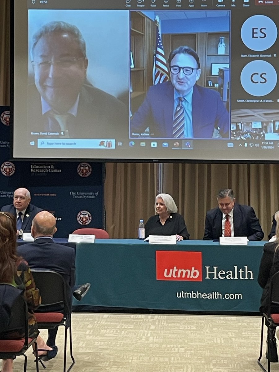 UTMBPresident's tweet photo. Thank you to @UTCenterlaredo and @utsystem for today's event announcing the expansion of UTMB's Doctor of Occupational Therapy to the South Texas campus. I'm grateful to Dr. Jyothi Gupta and Dean David Brown with @SHPUTMB for their efforts to make this partnership a reality. https://t.co/cgTPXdzynA