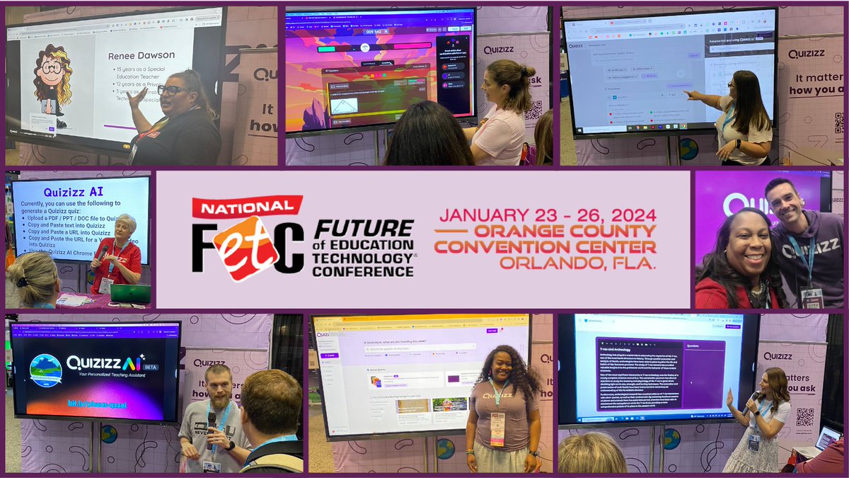 And that's a wrap on #FETC! ✅

I'm so so grateful for our Quizizz community! HUGE thank you to @APSITSdawson @APSITDominique @MonicaRoach15 @PHausEDU @PiermanTBS @MrsAndersonAve @corderj who came to our booth to share the @Quizizz love! 😎

Thank you @jenhencken @specialtechie…
