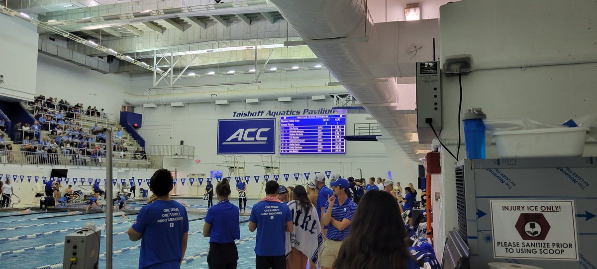 Exciting day at Duke for unveiling of the Coach Dan Colella Scoreboard as <a href="/DukeSWIMDIVE/">Duke Swimming & Diving</a> takes on <a href="/uncswimdive/">Carolina Swimming & Diving</a> !