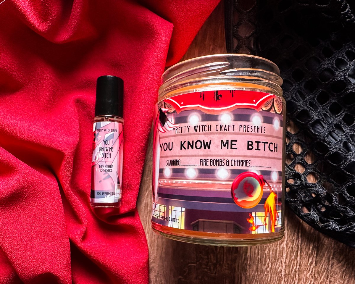 Wham Bam BOOM! 🌟 Lucifer and Cherri Bomb are here! Lucifer is new, and is a playful caramel apple brandy scent that I think captures his vibe perfectly! Its actually my favorite scent of the bunch now, I'm obsessed. 😭I'm not biased at all. 😇