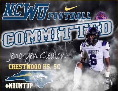 #AGTG Blessed to announce my commitment to North Carolina Wesleyan 🏠.. @NCWesleyanFB @Coach_Filkovski @coachbrooksrb @CwoodFootball96 @RooseveltNelso2 @MauriceNel2163 @coach_oaks @Coach_PT12 @coach_wglover @johnnywhite1977 @CoachMackMartin