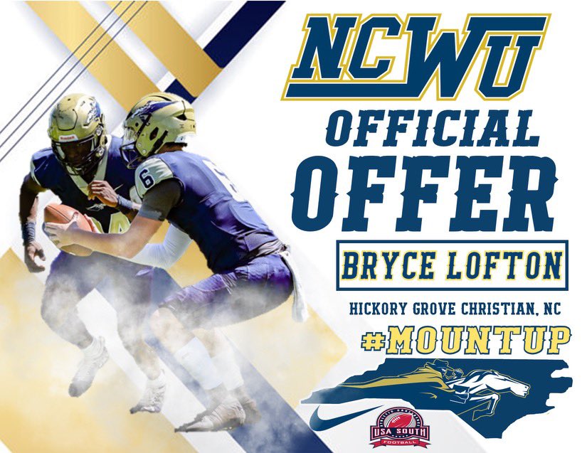 BryceLofton70 (@brycelofton70) on Twitter photo After a great visit I am blessed to receive my first offer from Wesleyan🙏@HickoryGroveFB <a href="/Coach_J_Clark/">Coach Justin Clark</a>
<a href="/CoachMcKinneyJr/">Quincy McKinney Jr., M.S.</a> After a great visit I am blessed to receive my first offer from Wesleyan🙏@HickoryGroveFB <a href="/Coach_J_Clark/">Coach Justin Clark</a>
<a href="/CoachMcKinneyJr/">Quincy McKinney Jr., M.S.</a>