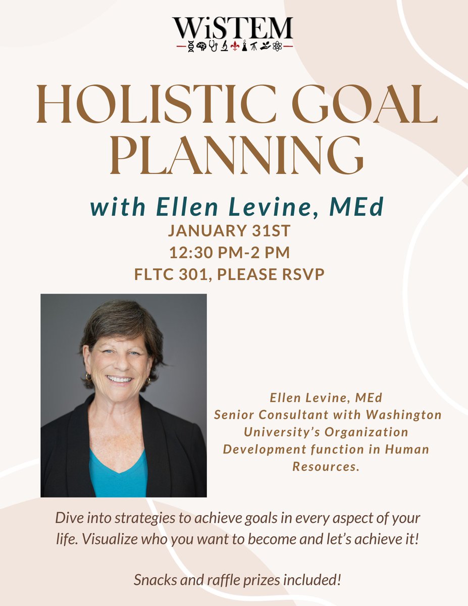Join us for our first event of this year-Holistic Goal Planning, on January 31st. Learn how to achieve goals in every aspect of your life! RSVP here: docs.google.com/forms/d/e/1FAI…