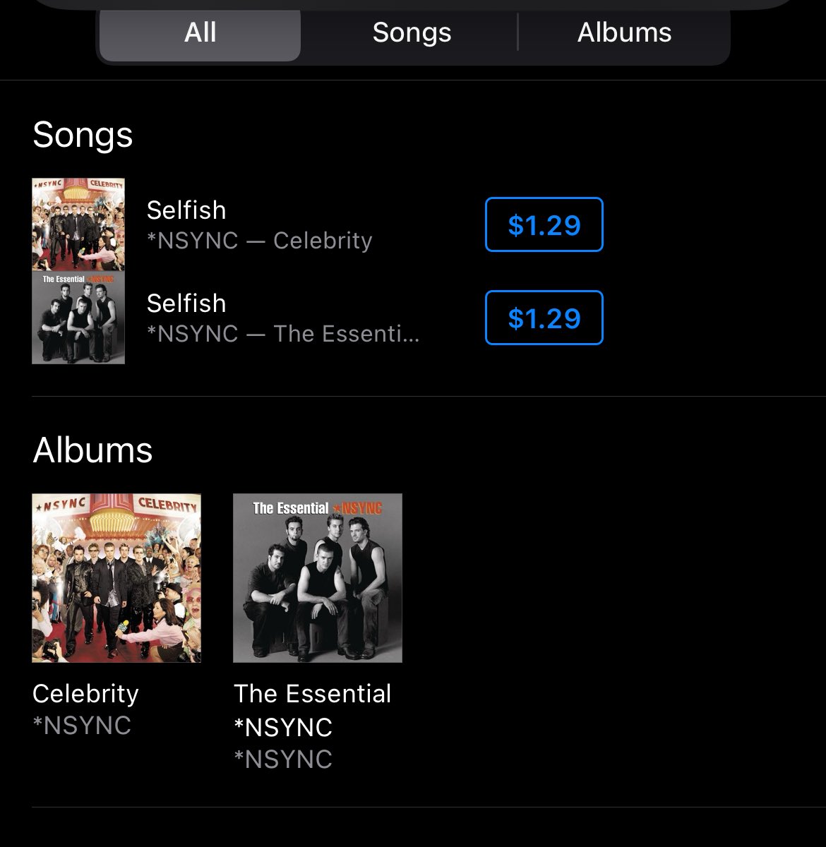 OhMyFifty's tweet photo. Buy Selfish by Justin Timberlake, both song and video, on iTunes!

Also buy Selfish by NSYNC! You can actually purchase that one twice 😉 https://t.co/uca8XrZQ8C