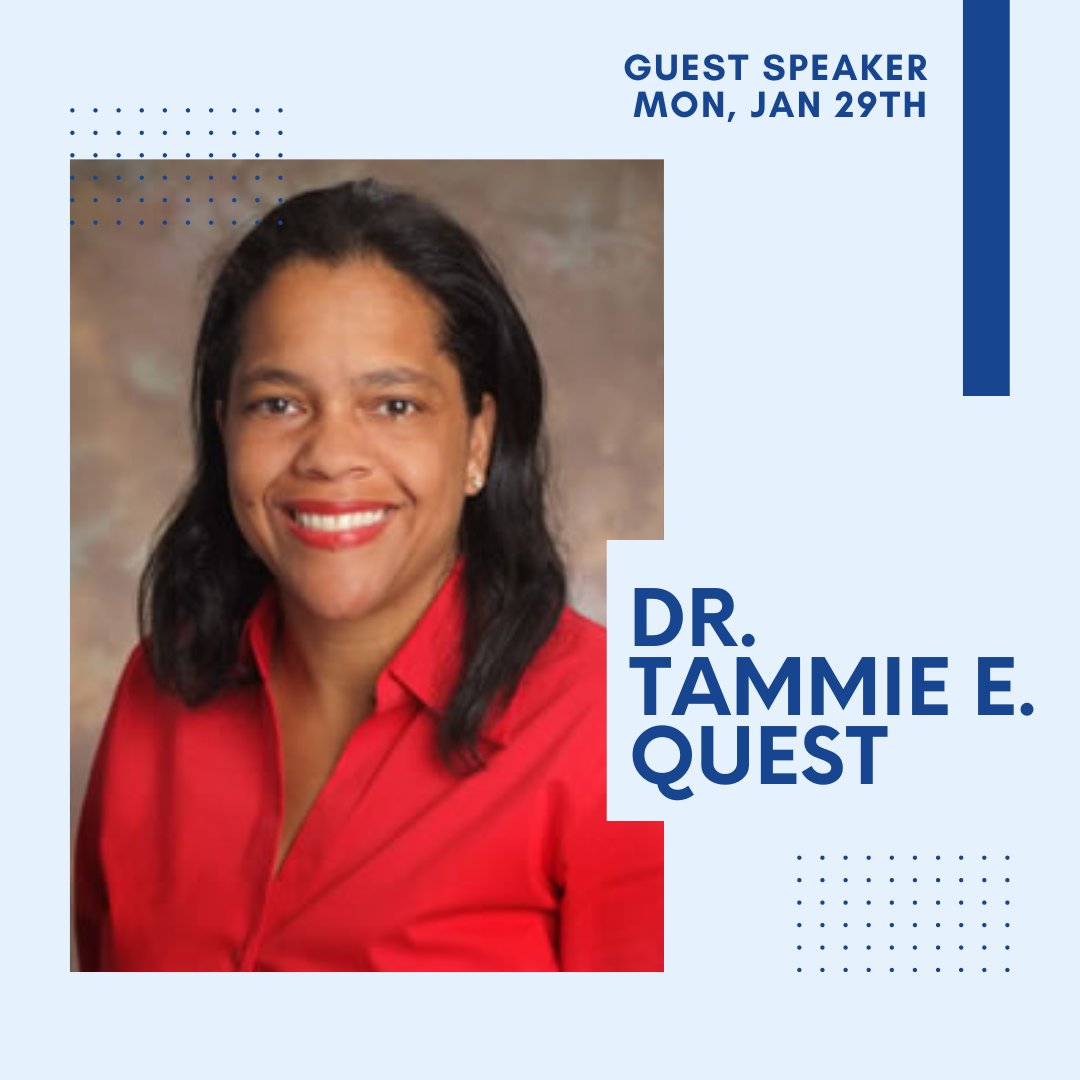 We are so excited for Monday’s guest speaker! We’re honored to have Dr. Tammie E. Quest, the Montgomery Chair in #PalliativeMedicine and Director of the Emory Palliative Care Center 😀

Dr. Quest is also recipient of the 2019 Emory School of Medicine Distinguished Service Award.