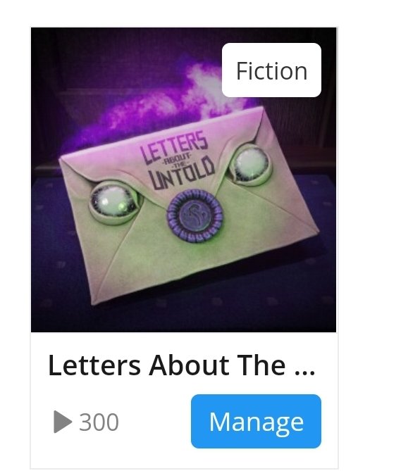 LettersUntold1's tweet photo. 300 listenings  wow thank you all so much!! #lettersabouttheuntold #adventurepodcast #fictionpodcast #fictionalpodcast #podcast https://t.co/WPE30wKkji