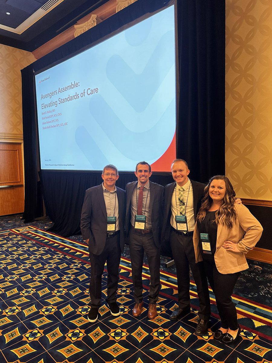 Members of our team presenting <a href="/prism_society/">PRiSM Society</a>! This talk highlighted the work put in to create our ACL-R guideline and future quality improvement projects!