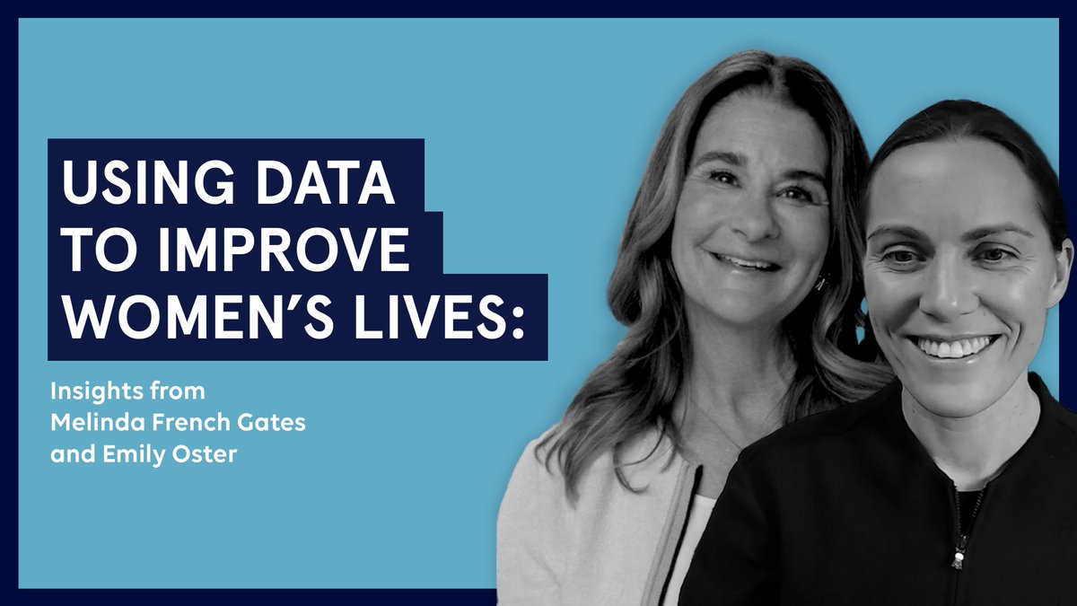 Melinda French Gates (@melindagates) on Twitter photo I loved talking with economist <a href="/ProfEmilyOster/">Emily Oster</a>
about our many shared interests—including maternal health, women’s contributions to medicine and economics, and using data to improve women’s lives. Check out our full conversation 👇🏼
youtube.com/watch?v=Nz3iX6… I loved talking with economist <a href="/ProfEmilyOster/">Emily Oster</a>
about our many shared interests—including maternal health, women’s contributions to medicine and economics, and using data to improve women’s lives. Check out our full conversation 👇🏼
youtube.com/watch?v=Nz3iX6…