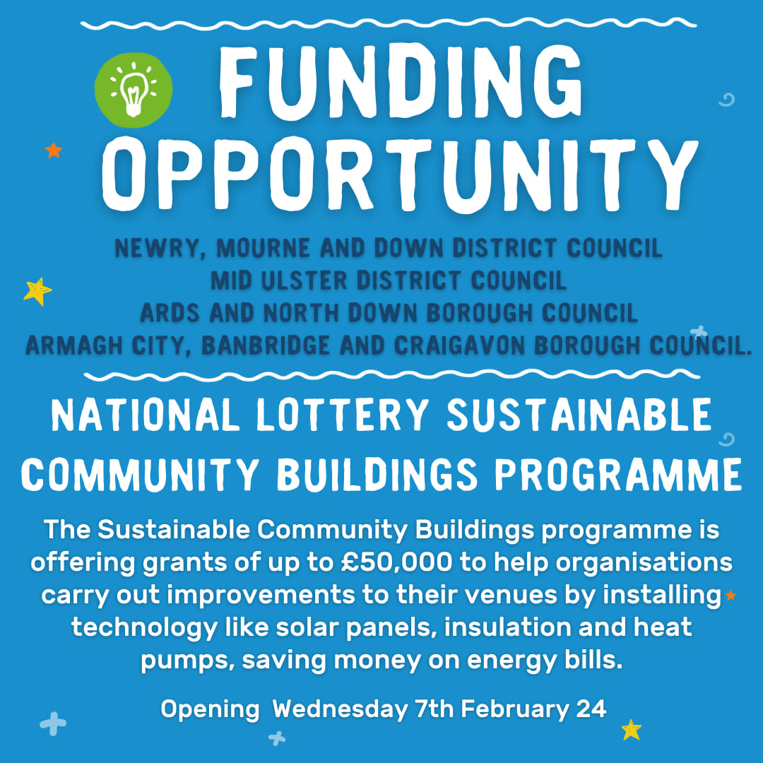 🔊 Funding Opportunity 🔊 The Sustainable Community Buildings programme is offering grants of up to £50,000 to help organisations carry out improvements to their venues by installing technology like solar panels, insulation & heat pumps, saving money on energy bills. Opens 7 Feb